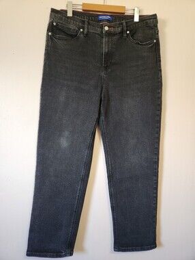 Scotch & Soda Amsterdam Faded Black Wash Stretch Denim Jeans Size 14 EUC